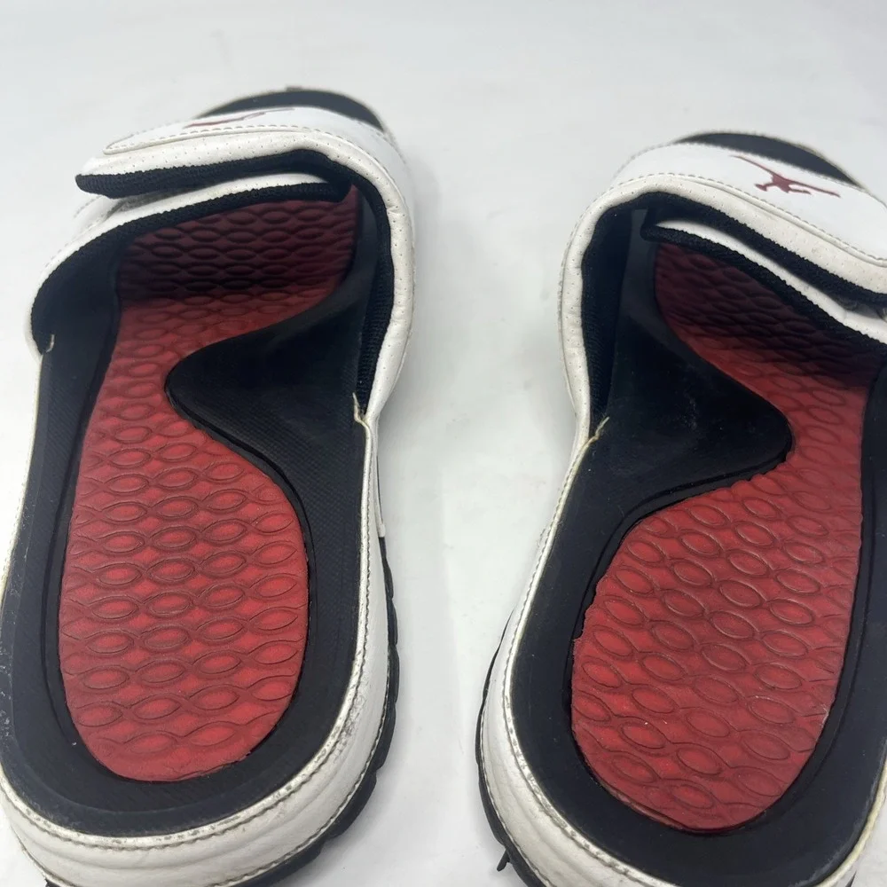 Nike Air Jordan Hydro 2 Slides Slip On Sandals Mens Size 11 White Red 312527